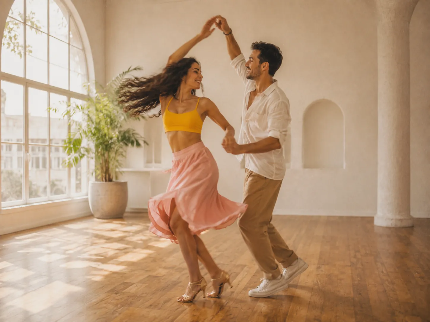 Aula de Salsa na Lá na Dança